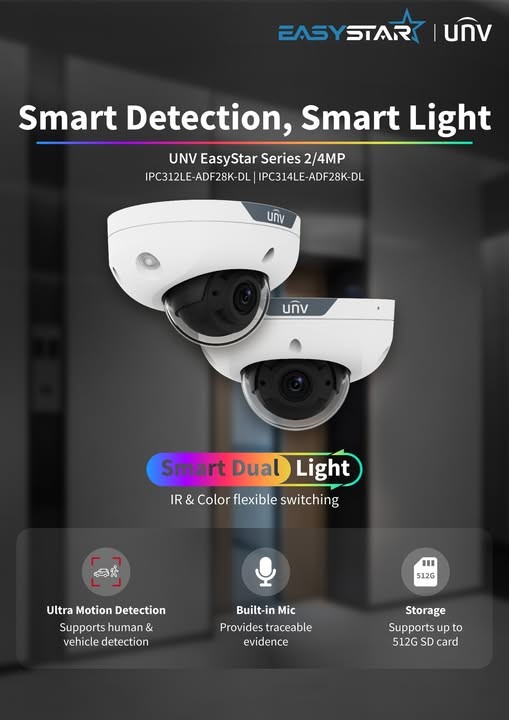 Новая линейка IP-камер Easystar от Uniview