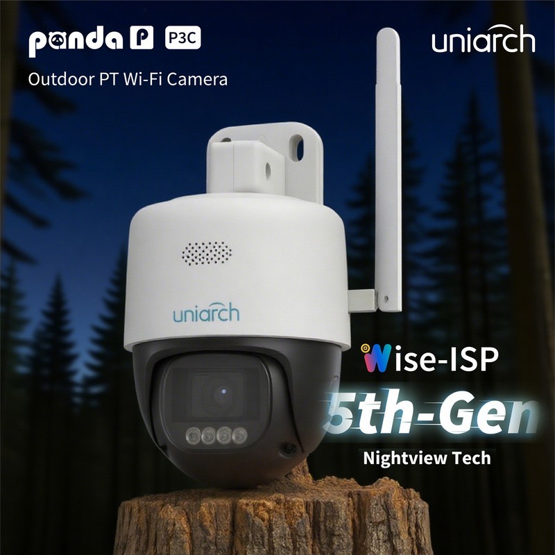 Беспроводная WiFi-камера Panda P3C от Uniarch – инновации для вашего спокойствия