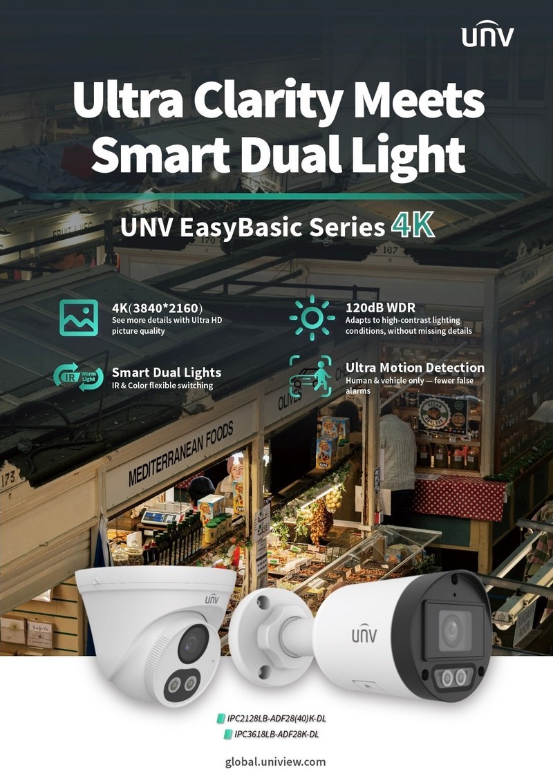 Новые бюджетные IP-камеры Uniview серии EasyBasic