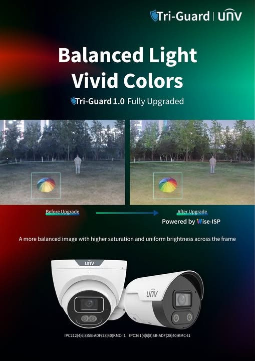 Обновленные IP-камеры Triguard 1.0 Series от Uniview - искусство баланса света и цвета