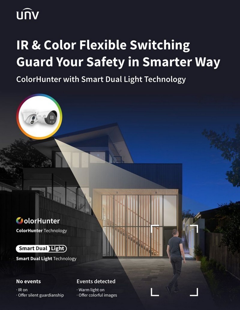 Uniview представляет новую IP-камеру ColorHunter с поддержкой двойного освещения
